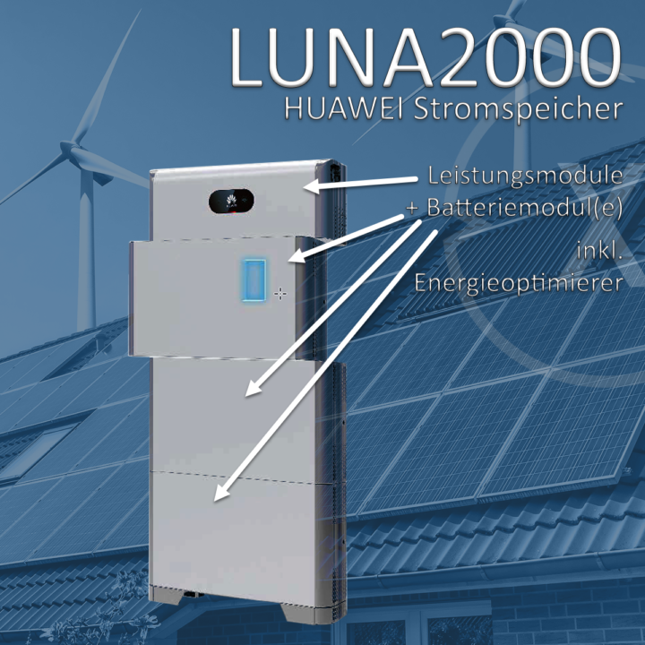 PV Anlage Solaranlage Mit Speicher HUAWEI LUNA2000 Stromspeicher