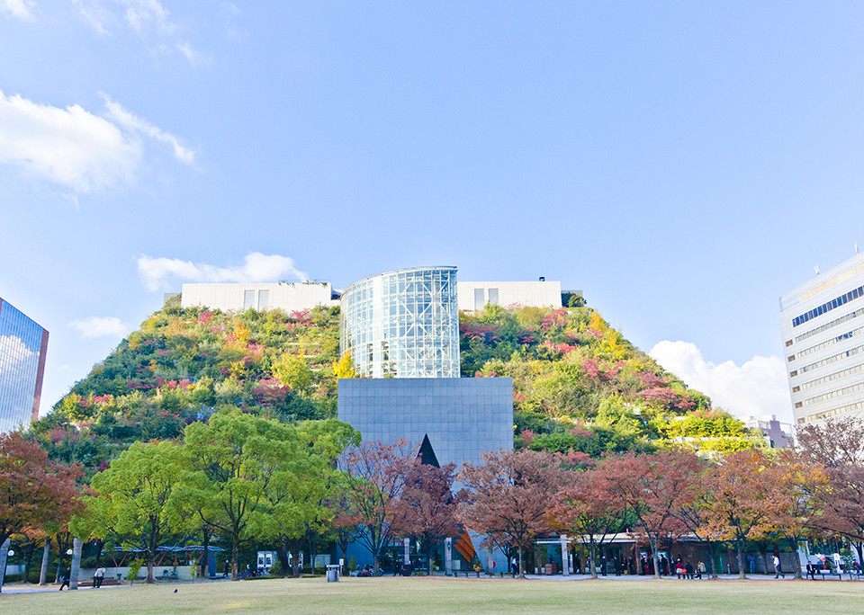 Acros building, Building the tree in Fukuoka city, Japan - @shutterstock | Tanya Jones