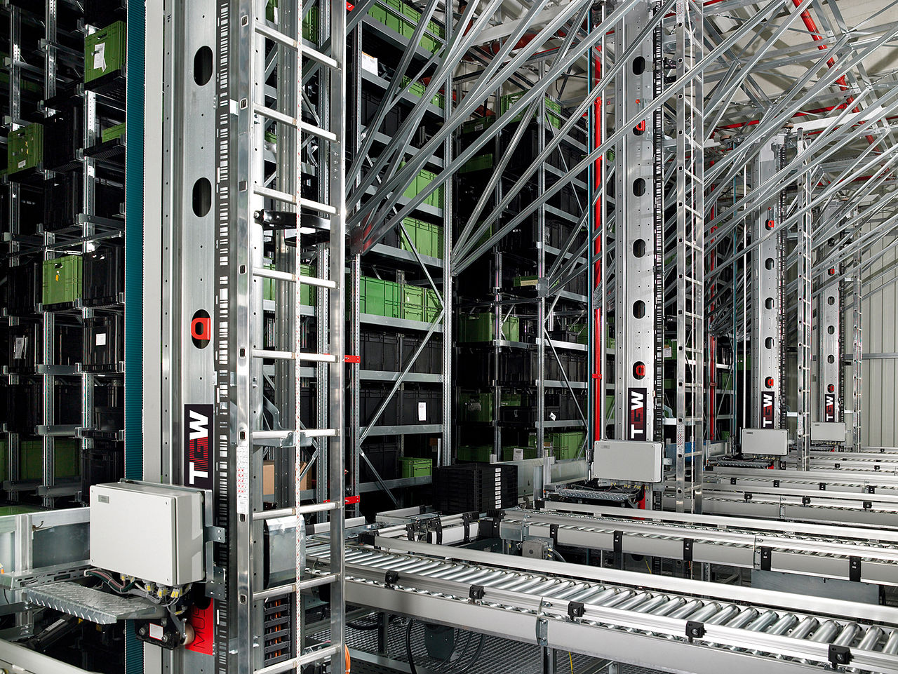 Automated Miniload System AMS MLS Automatisches Kleinteilelager Automated Miniload System AMS MLS Automatisches Kleinteilelager