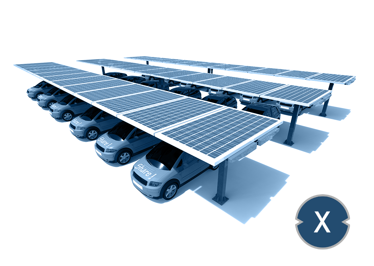 Solarcarport: Solar Carports in Deutschland - die Zukunft? - Bild: Xpert.Digital | Solcan Design|Shutterstock.com
