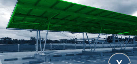 Solarcarport-Parkplatz für Firmen oder Einkaufcenter - Bild: Xpert.Digital / PATSUDA PARAMEE|Shutterstock.com