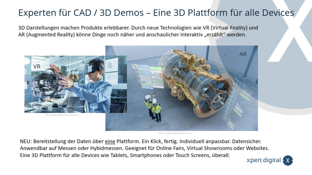 Experten für CAD / 3D Demos - Eine 3D Plattform für alle Devices