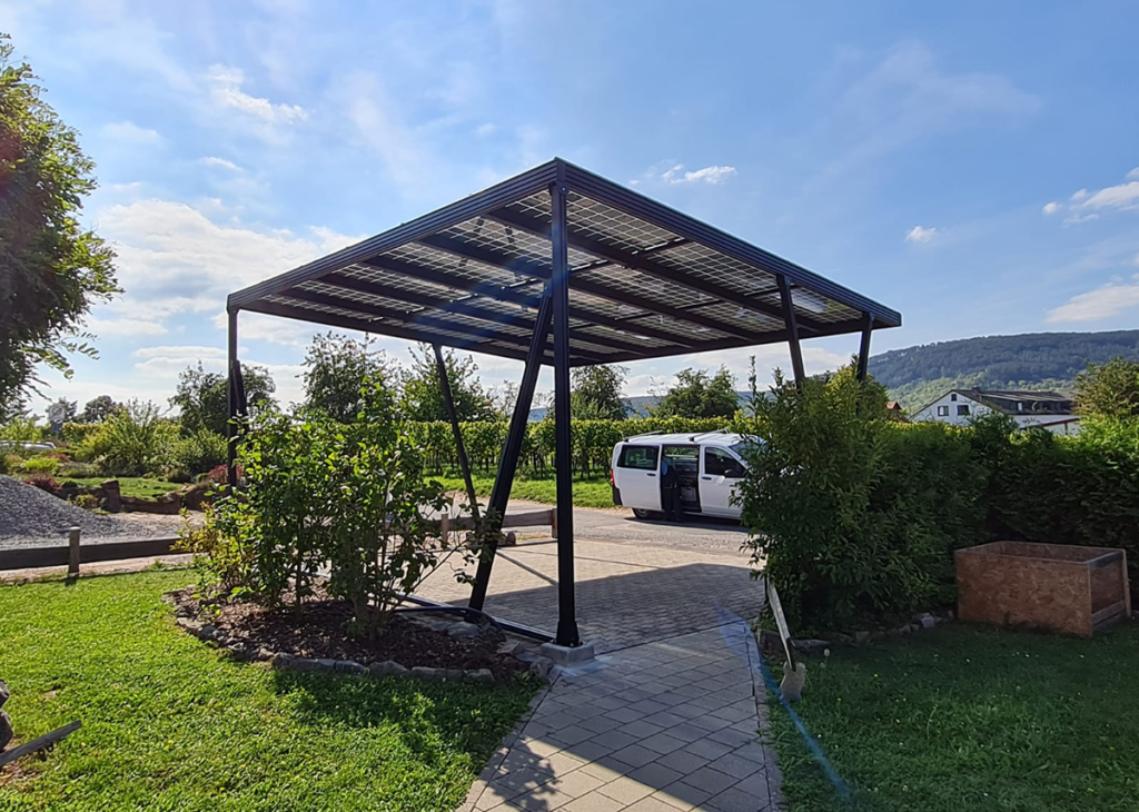 Green Solar Lösung für eine Carport Überdachung