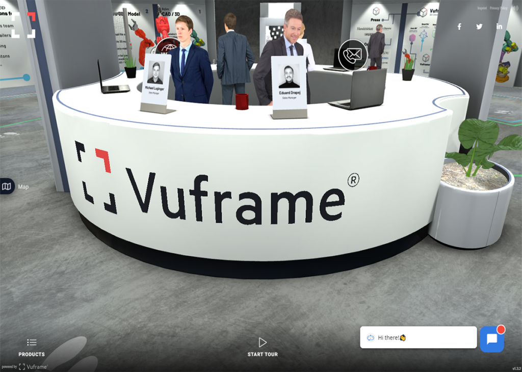 Virtuelle Kundenkommunikation mit der Vuframe Technologie