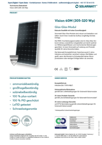 Solarwatt | Vision 60M | 305, 310, 315 und 320 Watt