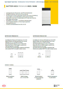 BYD BATTERY-BOX PREMIUM HVS / HVM Datenblatt