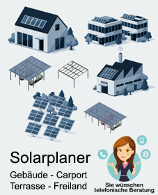 Online Solarplaner / Konfigurator – Dachsolar – Solarcarport – Solarterrasse