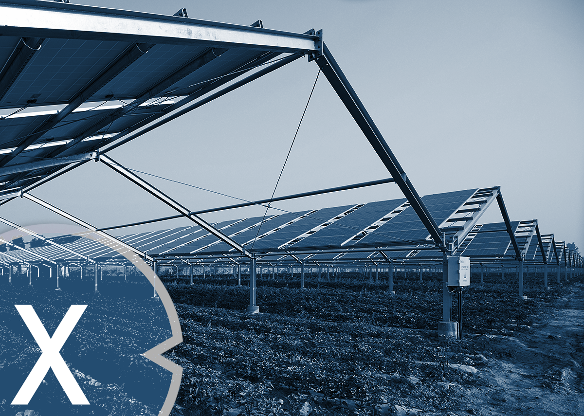 Agrar-Solar bzw. Agri-Photovoltaik Doppelnutzung: Stromgewinnung bei gleichzeitiger landwirtschaftlicher Erzeugung