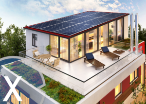 Symbolbild: Integrierte Dach-Wintergarten-Solarterrasse