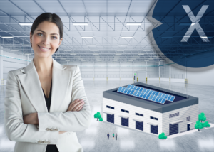 Gewerbehallen und Industriehallen mit Photovoltaik und Wärmepumpen