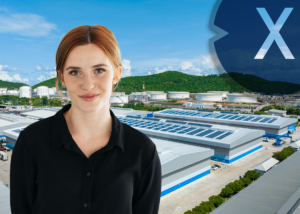 Logistikberatung: Lagerhaus und Versandzentrum mit Photovoltaik / Solar Flachdachanlage und Wärmepumpe