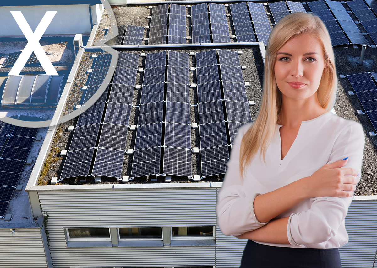 Solar Hallenbau in Bayern gesucht: Flach Dach Solar Aufbau mit Photovoltaik Aufständerung