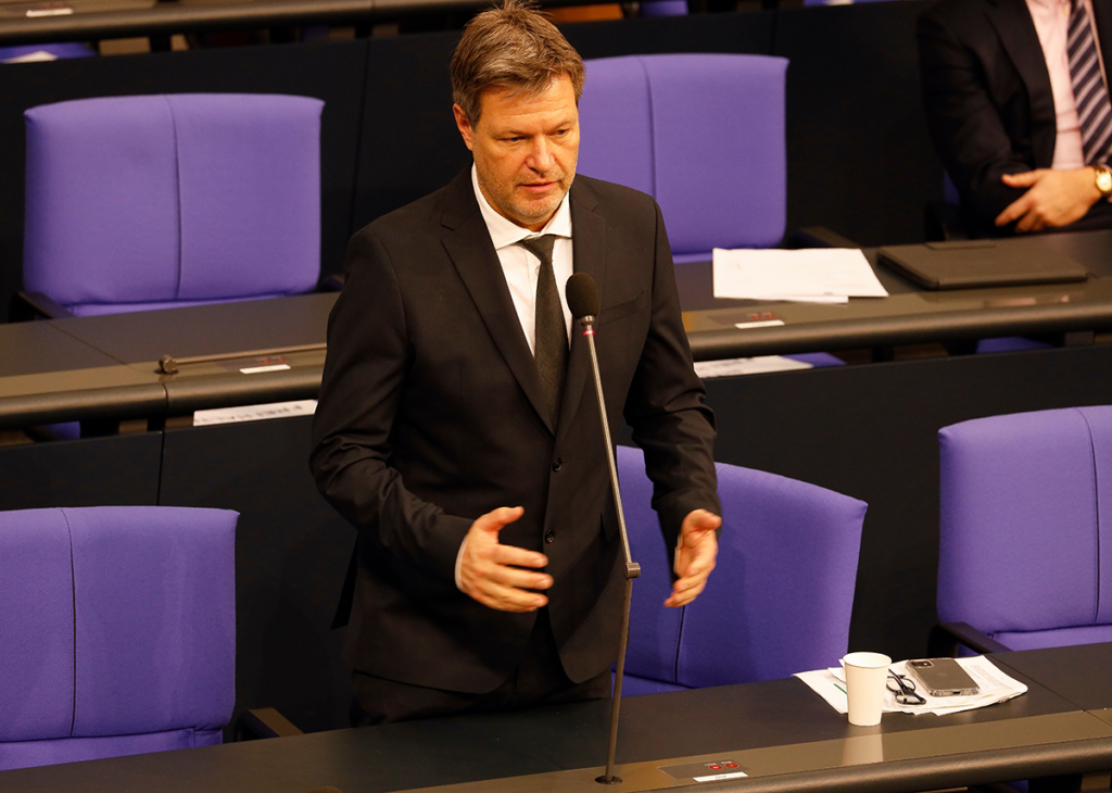 Robert Habeck im Bundestag, 2022