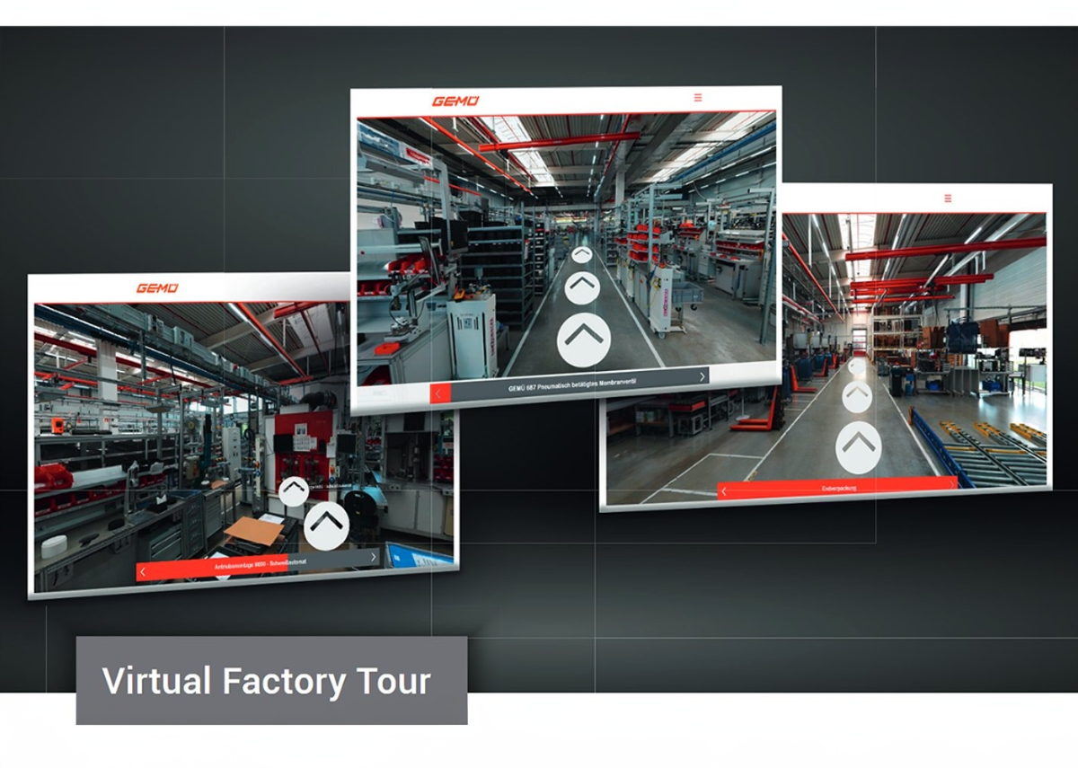 Exklusive und interaktive Einblicke mit der GEMÜ Virtual Factory Tour