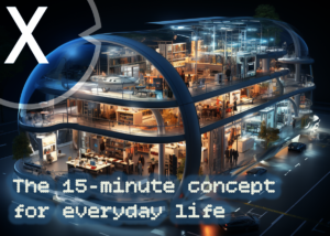 AI & XR-3D-Rendering Machine: Die Stadt der Zukunft - In 15 Minuten alles erreichen - Leben im Einklang von Mobilität und Komfort
