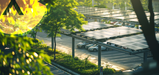 Solar / PV Parkplatzüberdachung - Integration von überdachten PV-Parkplätzen - gleiches System wie bei Solarcarports