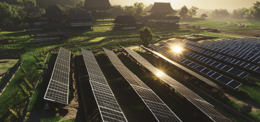 Stand und Entwicklung der PV-Anlagen in Japan. Vor allem im Bereich Solarpark, Solarparkplätze und PV-Dachanlagen