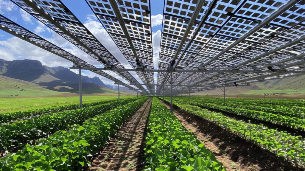 Agri-Photovoltaik (Agri-PV) Lösungsbeispiel in Südafrika am Beispiel Weinanbau