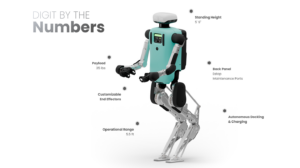 Der humanoide Arbeitsroboter 'Digit' des Startups Agility Robotics aus Corvallis, Oregon