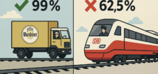 Пунктуальность в транспорте пива: Warsteiner достигает 99%, в то время как Deutsche Bahn может только мечтать о 62,5%