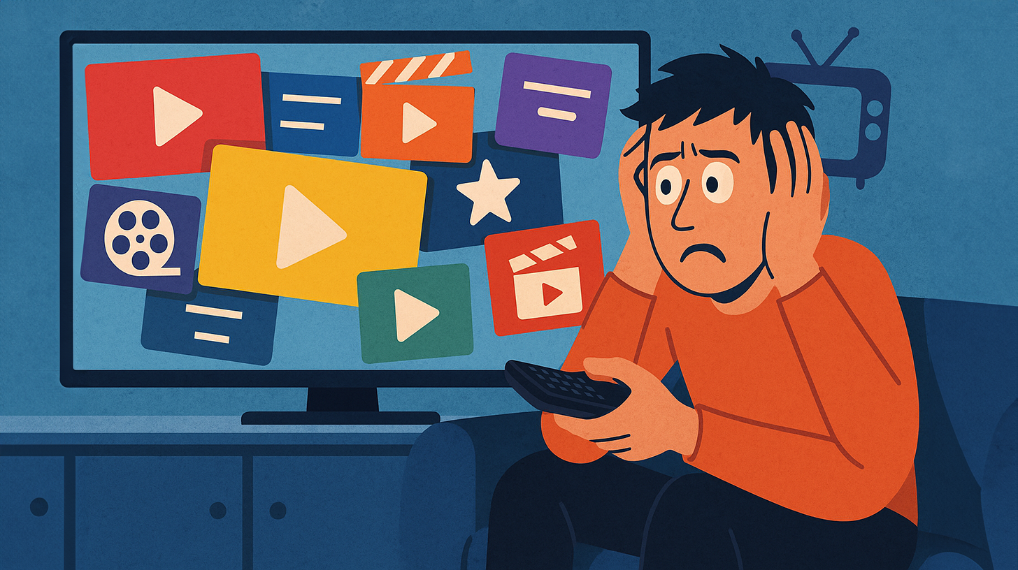 Das Chaos auf dem Bildschirm und der Kampf um die Aufmerksamkeit: Zu viele Streaming-Dienste? Warum die Auswahl schwerfällt