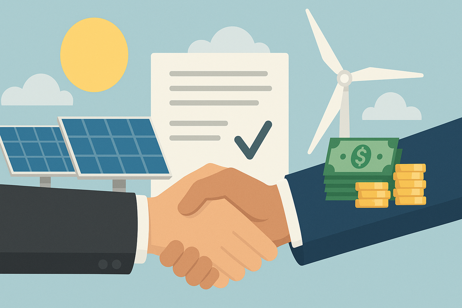 Quali sono gli accordi di acquisto di energia (PPA)? -Attività economica dei sistemi di energia rinnovabile senza finanziamenti EEG