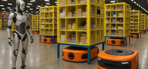 Robotomvandlingen och Kiva -roboten i Amazons logistik- och distributionscentra