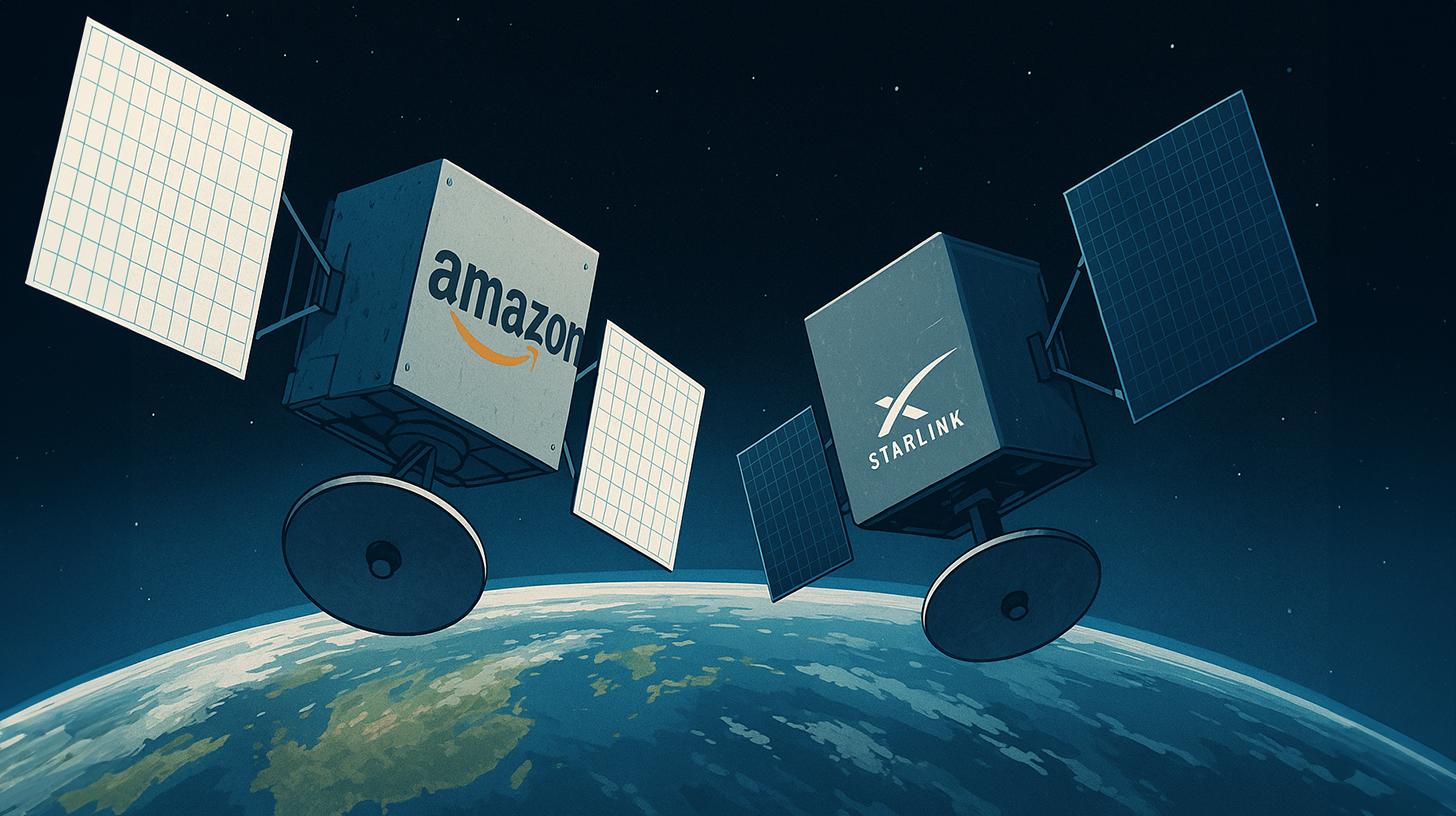 Der Wettlauf im Orbit: Project Kuiper von Amazon fordert Starlinks Dominanz im Satelliteninternetmarkt heraus