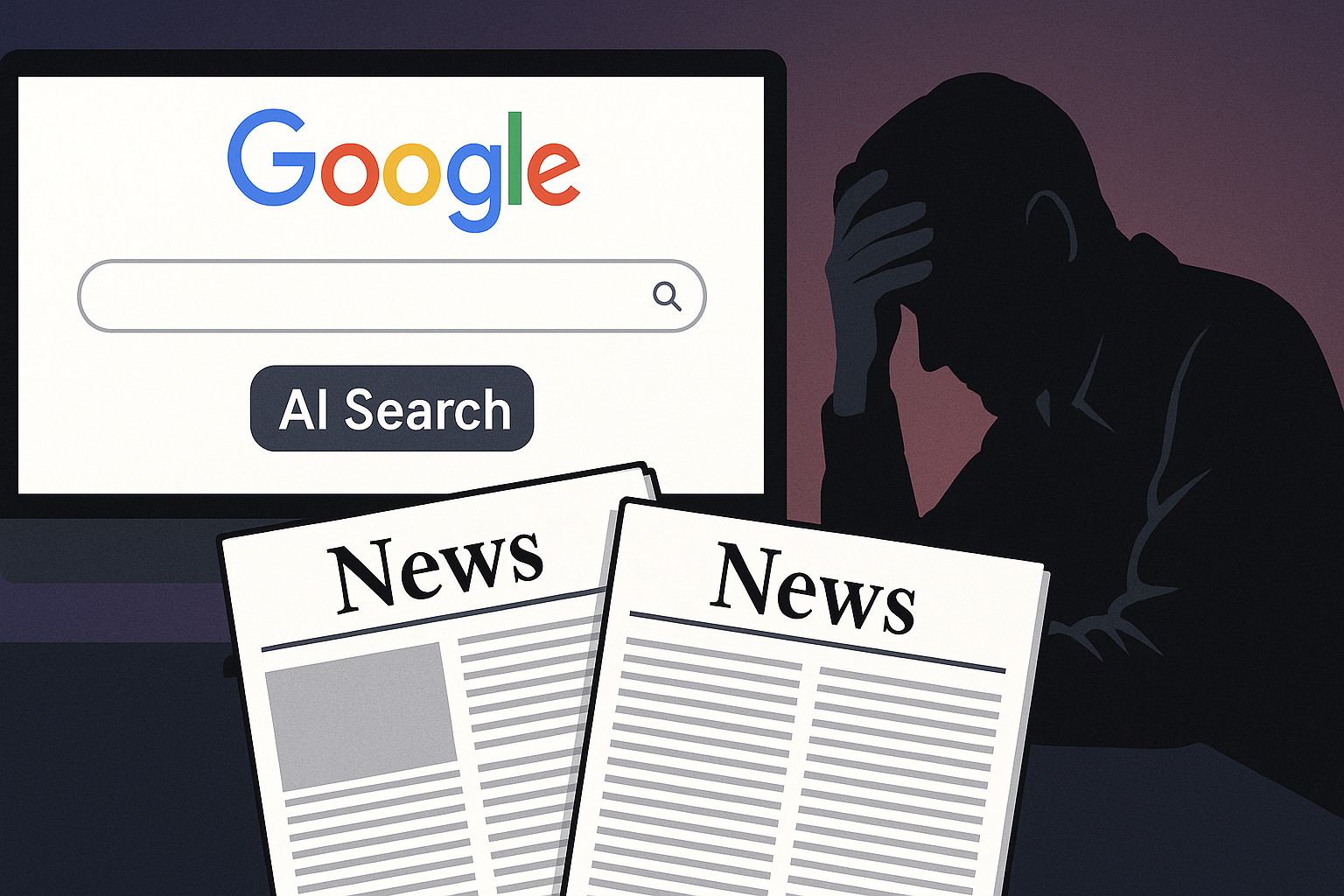 Tryb wyszukiwania AI Google pod Fire: Wydawca mów o 
