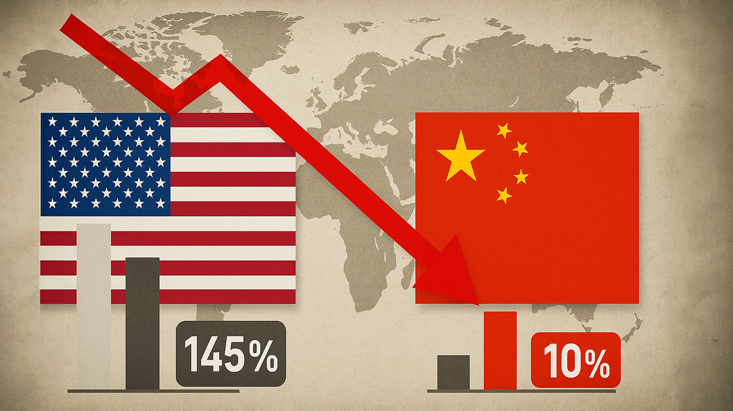 Od 145% na 10% - obrat v obchodní válce? USA a Čína se dohodnou na celním přestávce 90 dní!