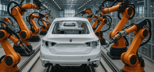 Europa als Vorreiter der Automatisierung: 2024 haben Automobilhersteller insgesamt 23.000 neue Industrieroboter integriert