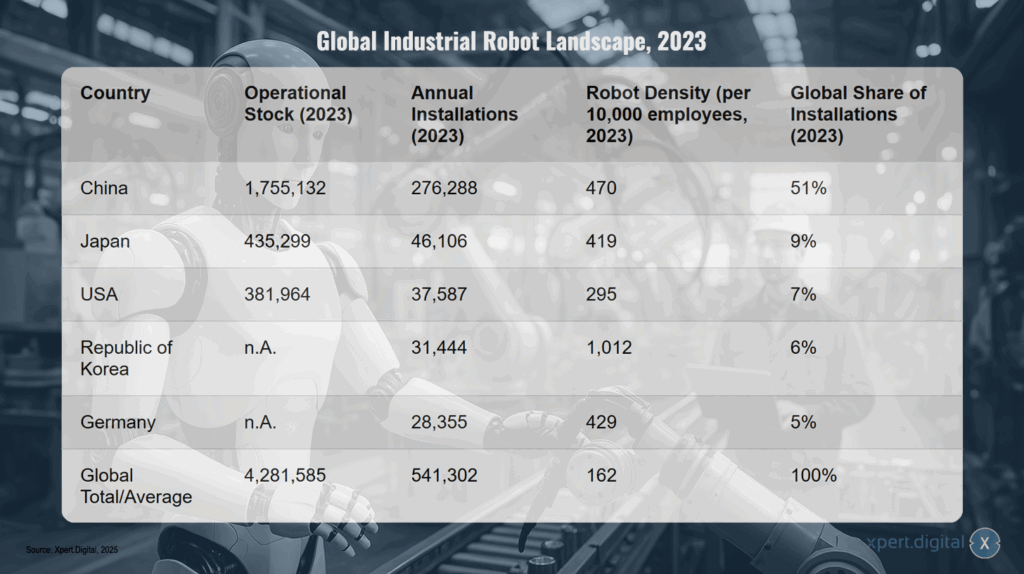 Globale Industrieroboter-Landschaft, 2023