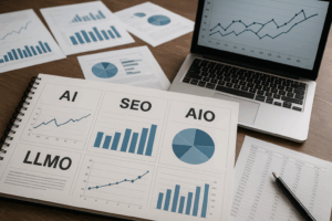 Umfassende Forschungsübersicht zu KI, SEO, AIO, und LLMO