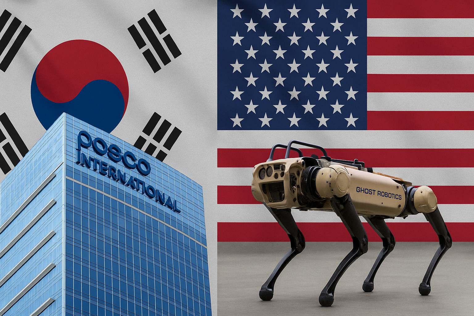 Globaler Verteidigungsmarkt: Die südkoreanische Posco International Corporation und der US-Roboterhersteller Ghost Robotics