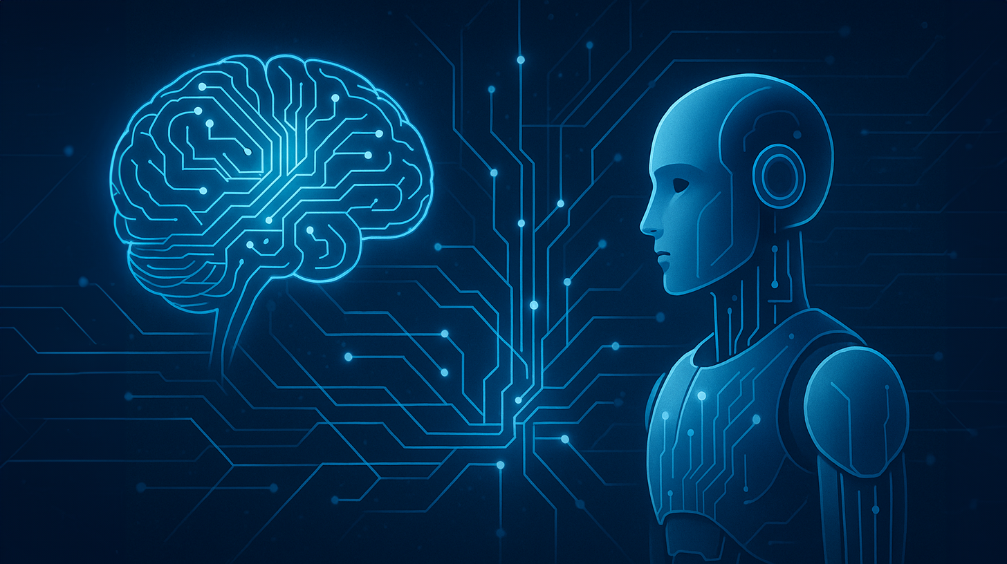 La intuidad de inicio: la visión de un sistema nervioso digital y un cerebro virtual para los robots
