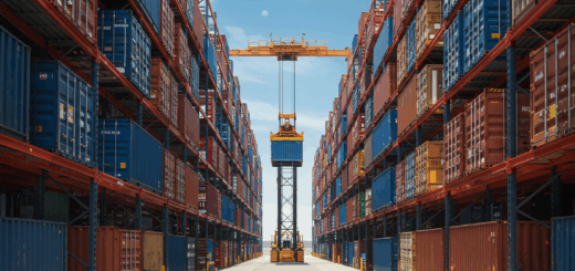 Container-Hochlager: Regallager mit direktem Einzelzugriff statt umstapeln