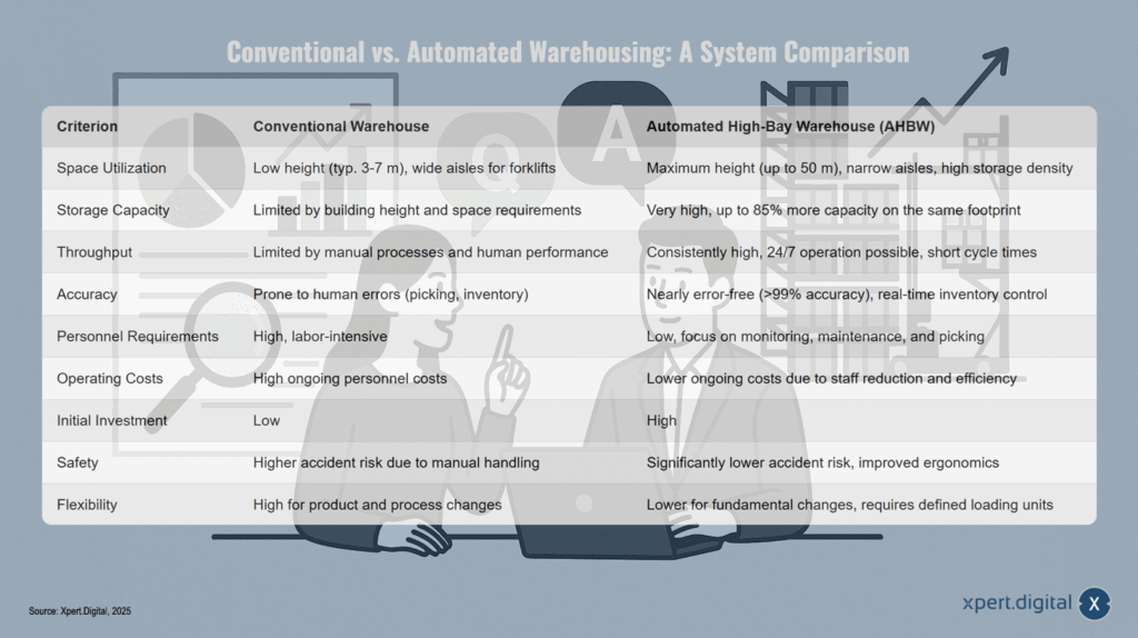 Konventionelle vs. Automatisierte Lagerhaltung: Ein Systemvergleich