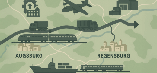 Mögliche Verteidigungslogistik: Der Süddeutsche Dual-Use-Logistikkorridor Augsburg – Ingolstadt – Regensburg