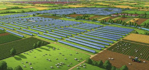 Großes Agri-Photovoltaik Solarpark-Vorhaben in Plauen-Unterlosa