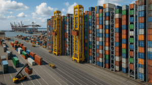 Kein Platz, aber mehr Container: Wie eine geniale Hochregal-Technik Europas Häfen rettet