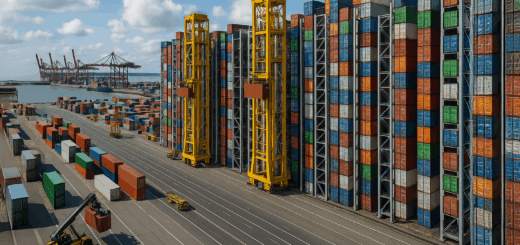 Kein Platz, aber mehr Container: Wie eine geniale Hochregal-Technik Europas Häfen rettet
