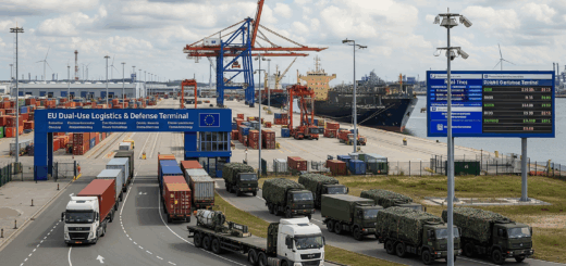 Dual-Use Schwerlast-Container-Terminals – Für den EU-Binnenmarkt und militärische Verteidigungs-Sicherheit Europas
