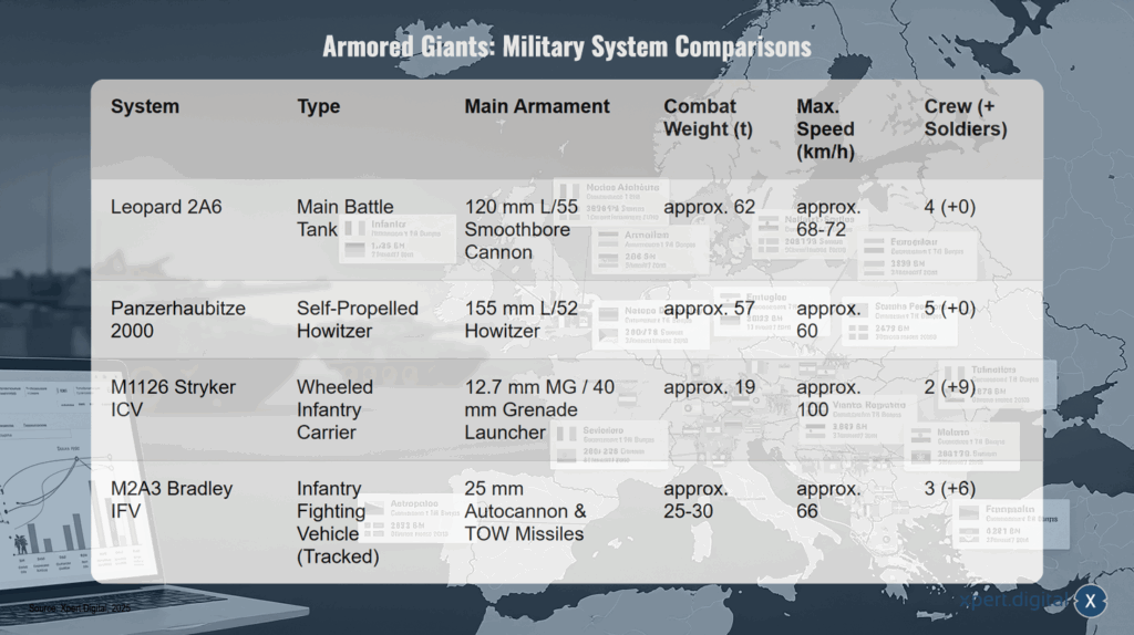 Gepanzerte Giganten: Militärische Systemvergleiche