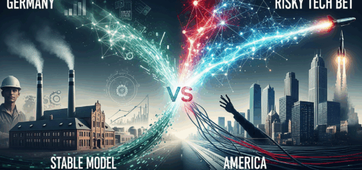 Die schmutzige Wahrheit hinter dem KI-Kampf der Wirtschafts-Giganten: Deutschlands stabiles Modell gegen Amerikas riskante Tech-Wette