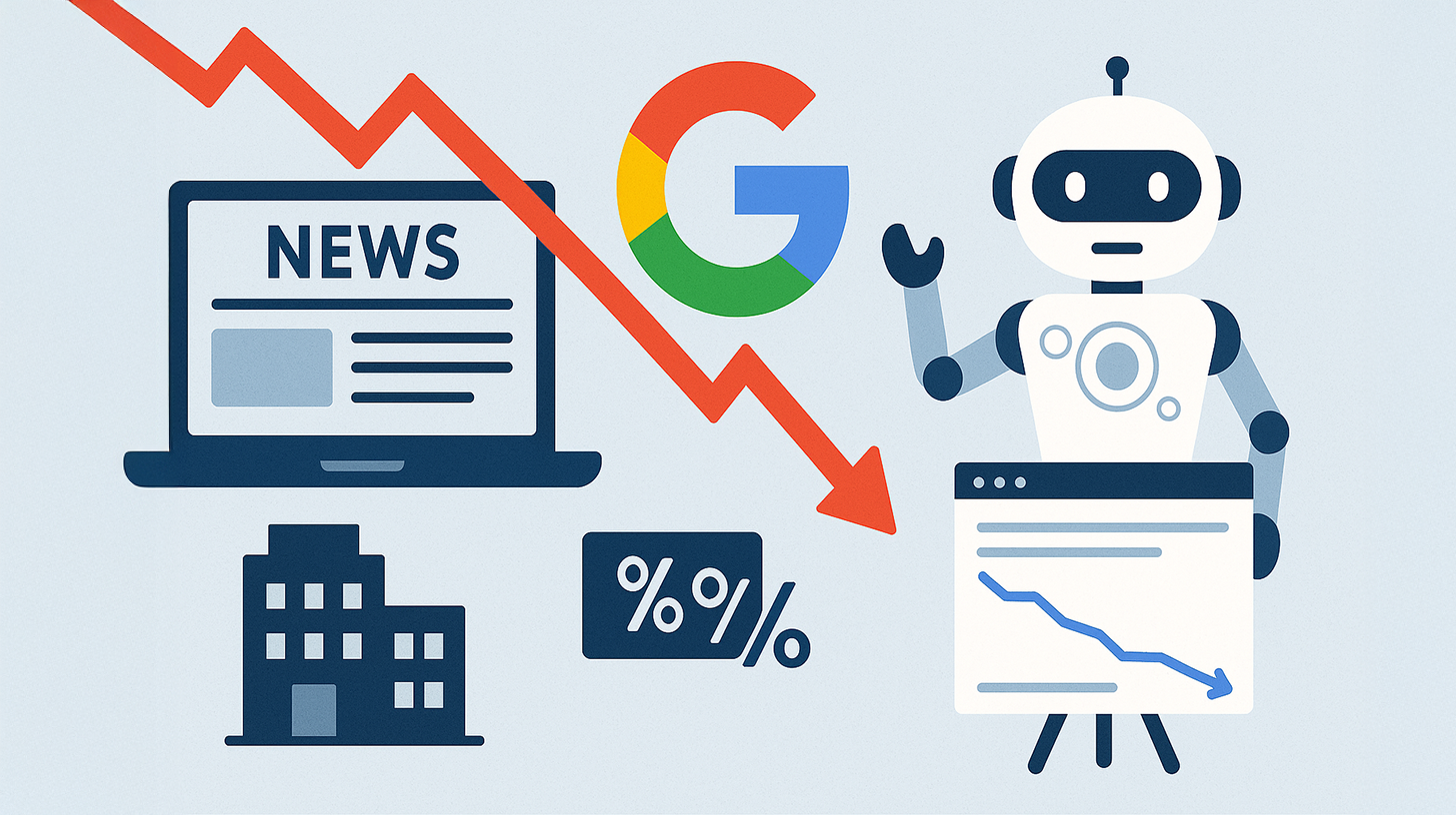 Forbes &amp; Co. lose up to 50% of news readers  –  The traffic collapse is here: Why Google&#39;s AI is becoming an existential trap for publishers