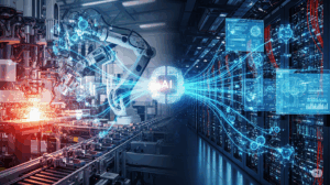 Die Wechselbeziehung zwischen physischer Produktion und digitaler Infrastruktur (KI & Rechenzentrum)