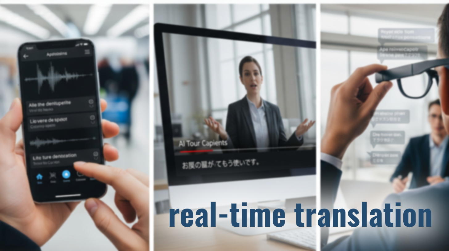 Teknologi transkripsi dan penerjemahan waktu nyata: Studi Xpert tentang aplikasi seluler, platform video, dan kacamata pintar