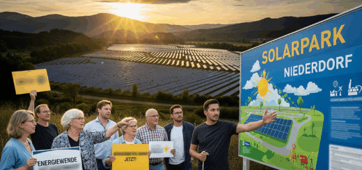 Großer Solarpark in der Diskussion: Niederdorf im Erzgebirge zwischen Energiewende und Bürgerwillen