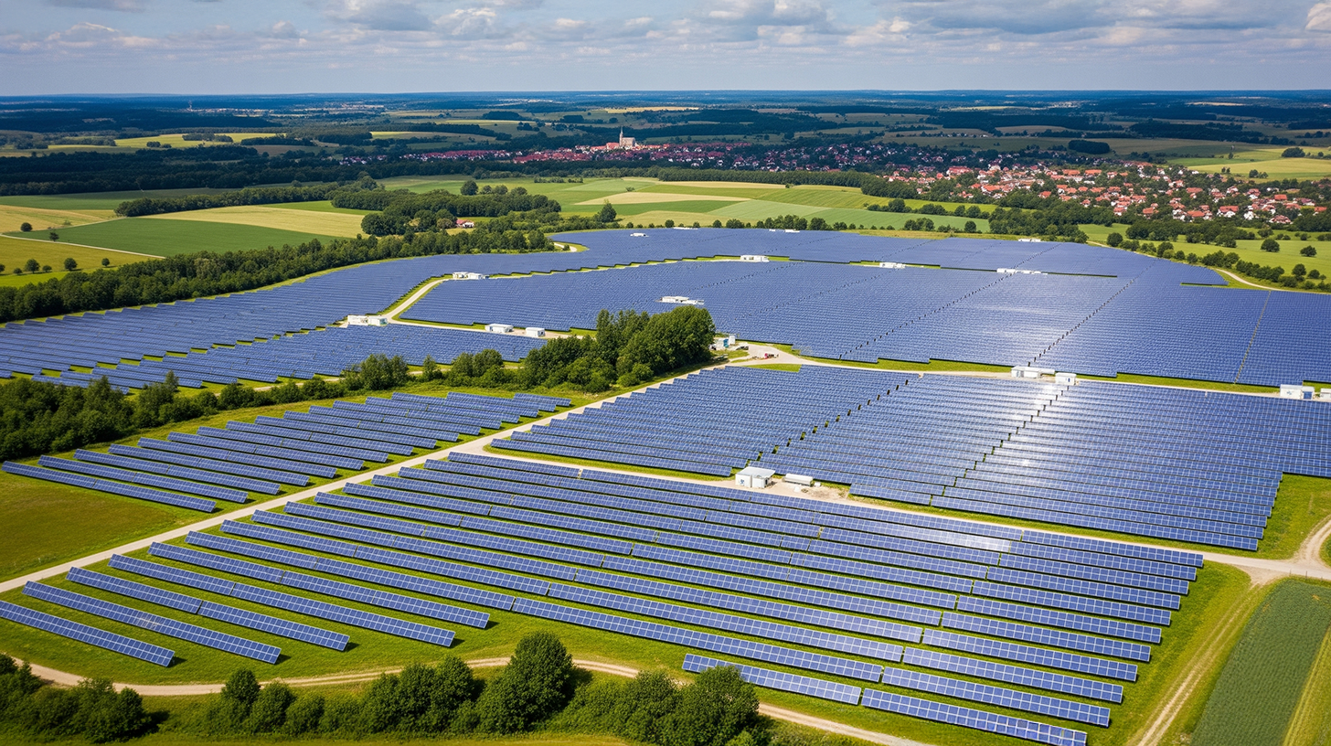 Solcellsparken Limbach-Dorf nära Schmelz med 80 megawatt på 80 hektar planerad för fler än 30 000 hushåll