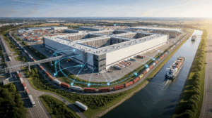 Integration von Hochregallagern in ein trimodales Dual-Use-Logistiknetzwerk - Trimodal und digital: Ein synergetisches Modell